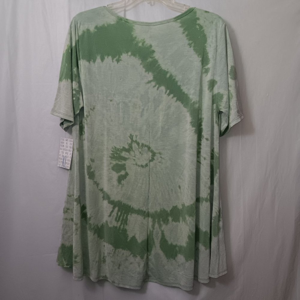 LULAROE TIE DYE SHORT SLEEVE TOP - Picture 4 of 6